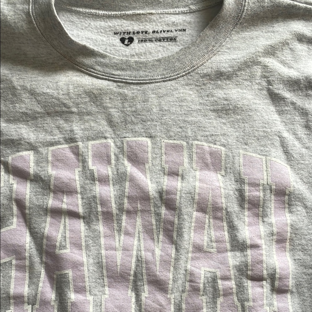 Olive Lynn Gray Hawaii Graphic Tee